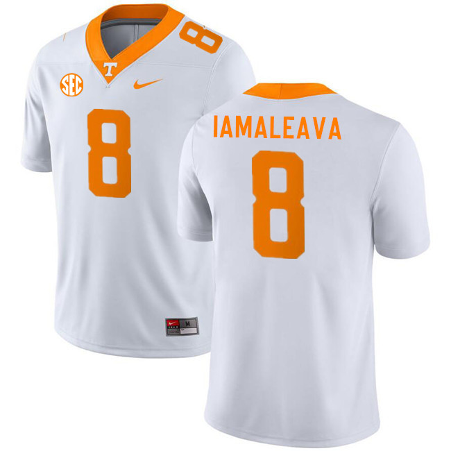Tennessee Volunteers #8 Nico Iamaleava College Football Jerseys Stitched Sale-White